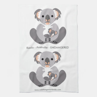 Cudly KOALA - Erhaltung - gefährdetes Tier Geschirrtuch