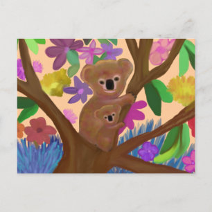 Cudly Koalas Postkarte