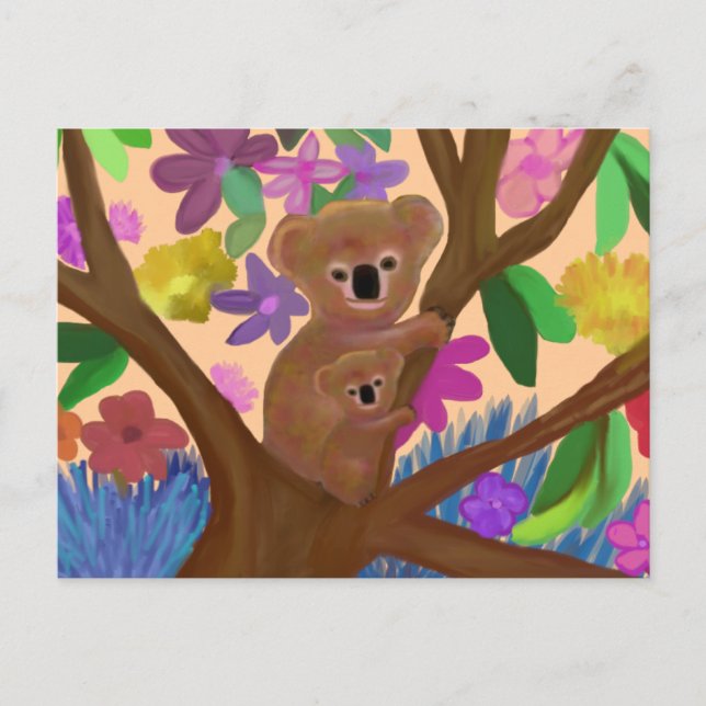Cudly Koalas Postkarte (Vorderseite)