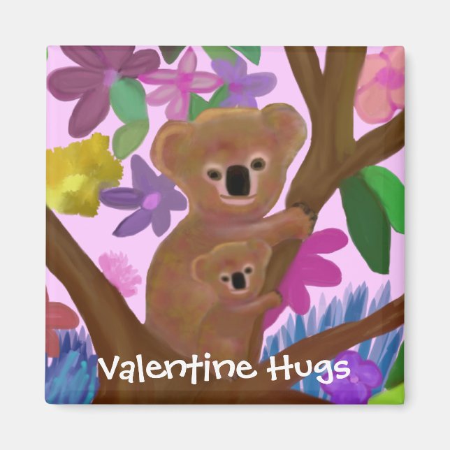 Cudly Koalas Valentine Magnet (Vorne)