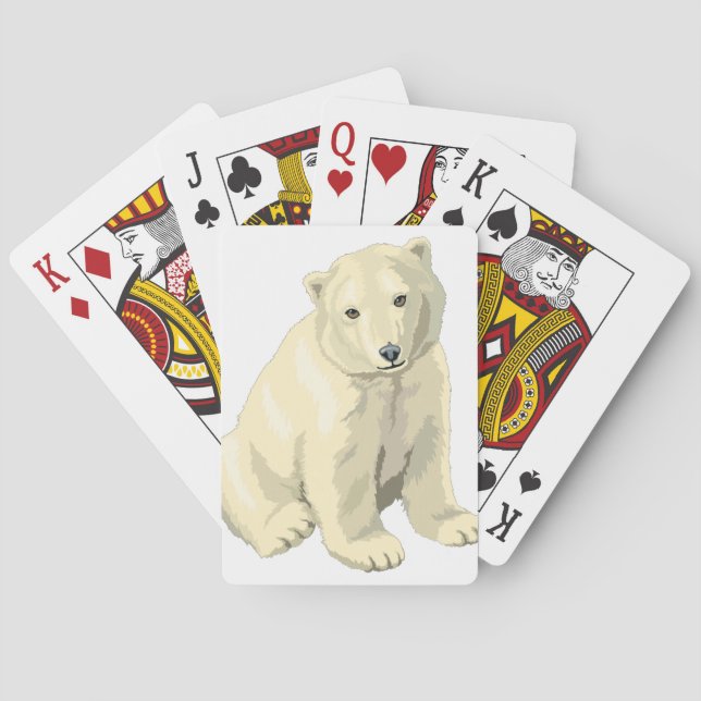 Cudly Polar Bär Spielkarten (Rückseite)