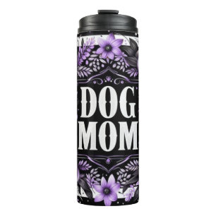 Cue Dog Mama lila Lover Blume Thermosbecher