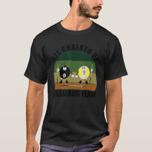 Cue Sports Pool Billiards Team alle auf Rechnung T-Shirt