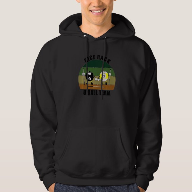 Cue Sports Pool Billiards Team Nice Rack 8 Ball Pr Hoodie (Vorderseite)