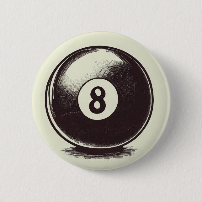 Cue-t-Aight-Ball Button (Vorderseite)