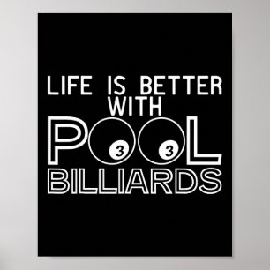 'Cueist Chalk Stick Billiards Rack Snooker Spieler Poster