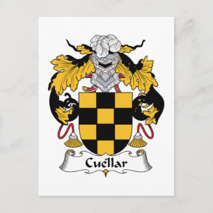 Cuellar-Familienwappen Postkarte