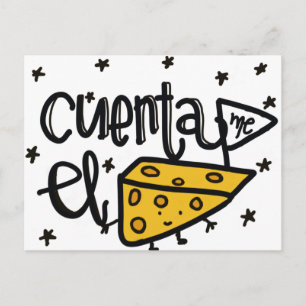 Cuenta me el queso.t postkarte