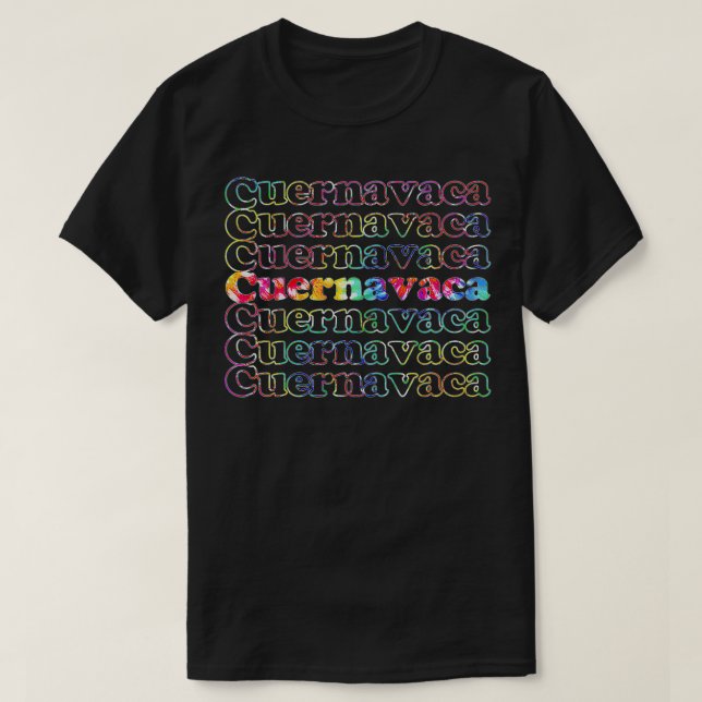 Cuernavaca Meico Gefärbte Krawatte T-Shirt (Design vorne)