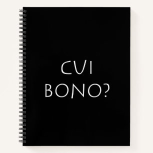 Cui bono notizbuch