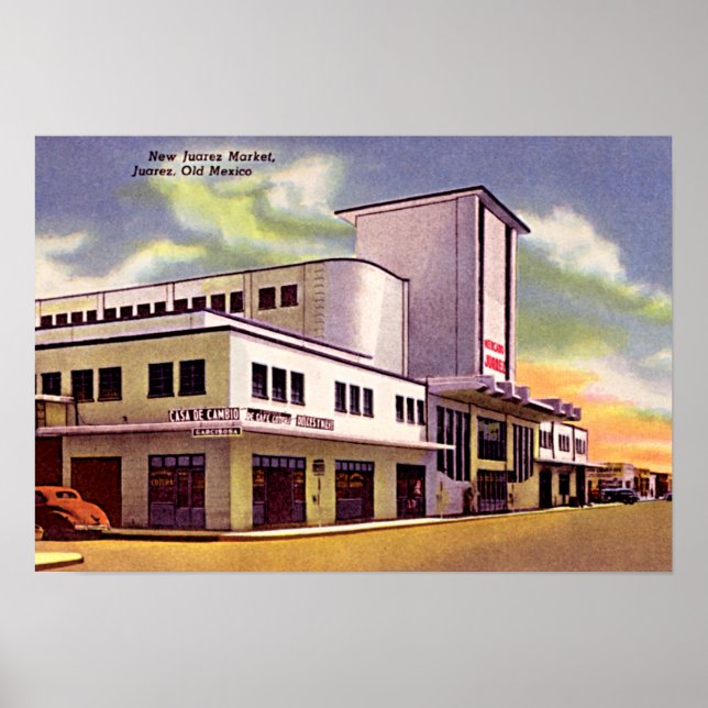 Cuidad Juarez, Mexico Marketplace Poster (Vorne)