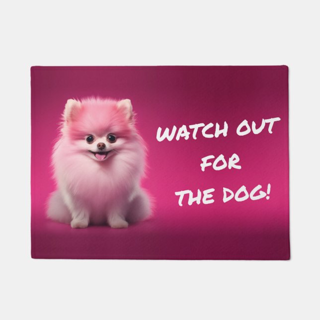 ¡Cuidado con el perro! / Beware of the dog! Fußmatte (Vorderseite)