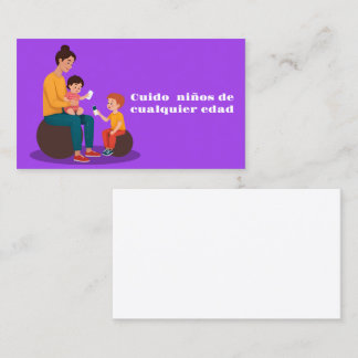 Cuido ninos visitenkarte