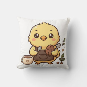 Cuillère de haricot de poussin mignon Coussin de c