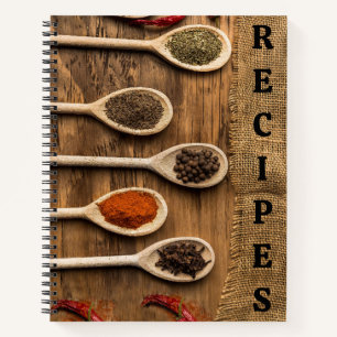 Cuillères en bois et épices Carnet à la recette