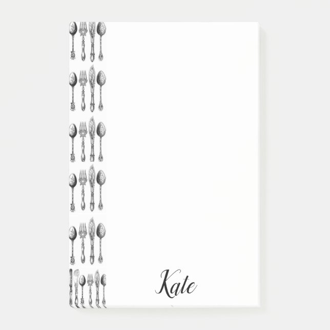 Cuillères en ustensiles Post-it Notes (Devant)