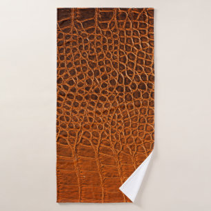 Cuir de crocodile Brown