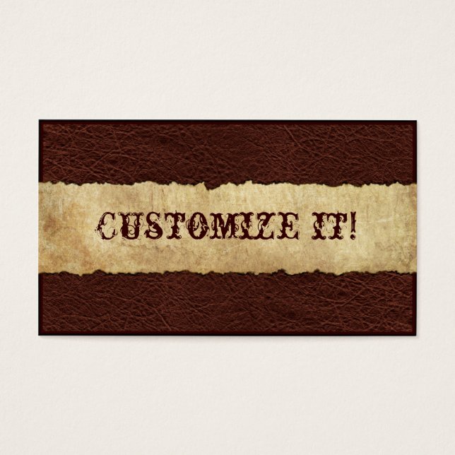 Cuir occidental PERSONNALISABLE (Devant)