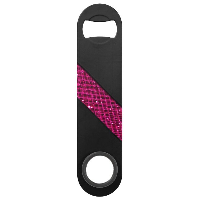 Cuir rose de noir de rayure d'effet de parties (Devant)