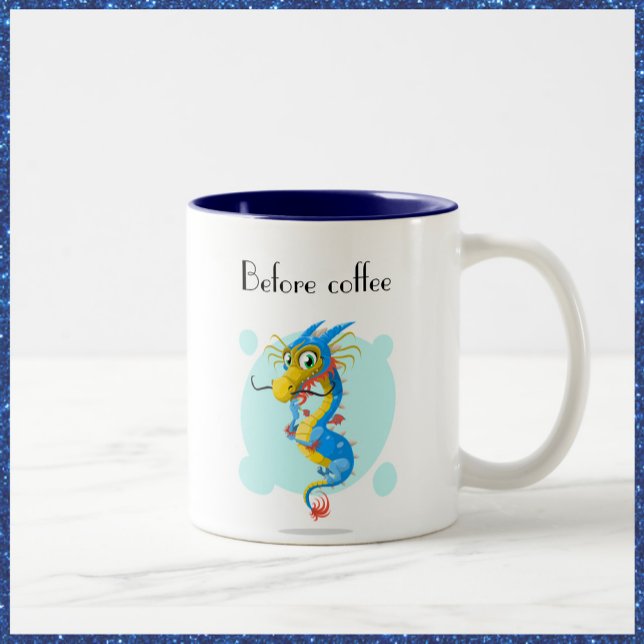 Cuire avant et après Café Mug Dragon et Fée (Créateur téléchargé)