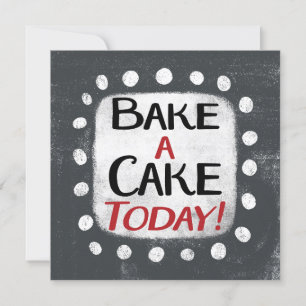 Cuire Un Gâteau Carte De Voeux Aujourd'Hui