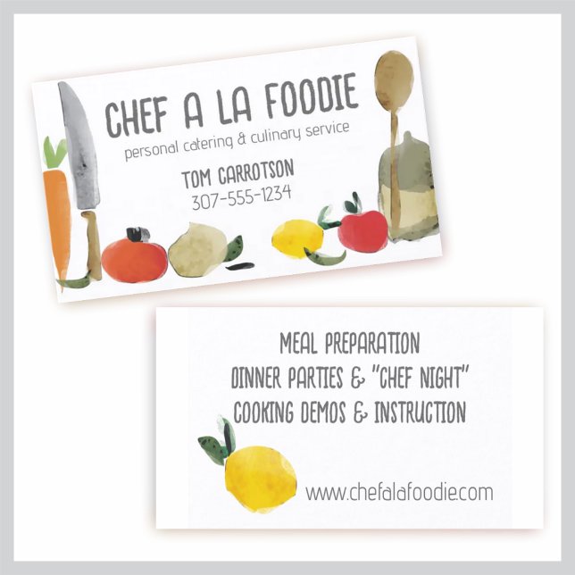 cuisine alimentaire ustensiles chef traiteur carte (Créateur téléchargé)