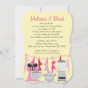 Cuisine amusante Lingerie nuptiale Invitation