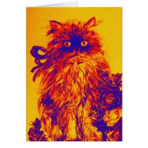 CUISINE AVEC ROSES, Orange Jaune.Bleu Violet