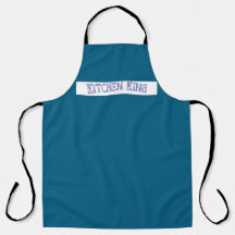 Cuisine bleue personnalisée tablier