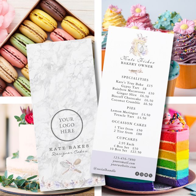 Cuisine boulangerie Chef Marble Café Plat Menu Pri (Créateur téléchargé)