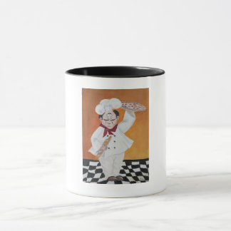 Cuisine café tasse graisse petit chef design