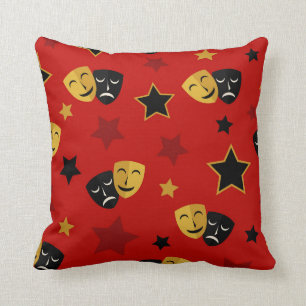 Cuisine cinéma home décor masque motif coussin