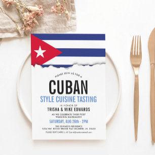Cuisine cubaine   Invitation du drapeau du parti