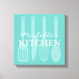 Cuisine cuisine ustensiles mur art toile envelopp