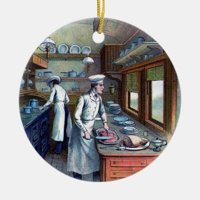 Cuisine de chef dans la cuisine - cru - ornement (Devant)