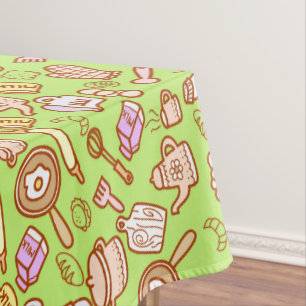 Cuisine fine nappe verte