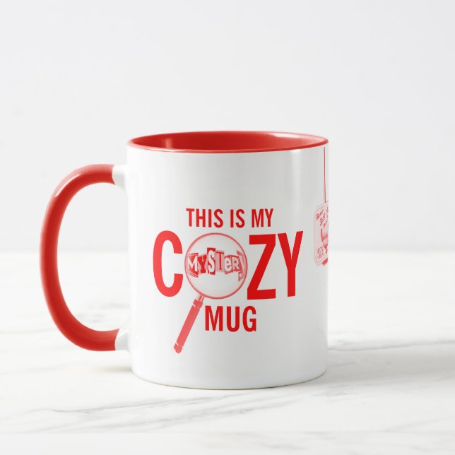 Cuisine Grasse Cosy Mystère Mug Diner Rouge (Gauche)