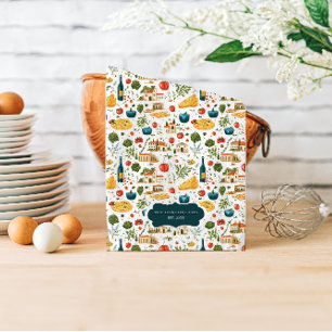 Cuisine Italienne Rustique Monogram Serviette à th