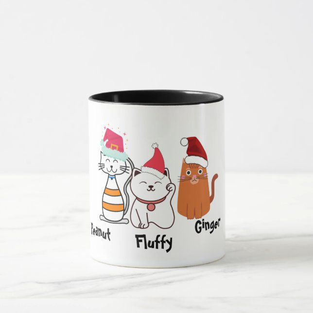 Cuisine Kitty Chat Christmas Mug (Centre)