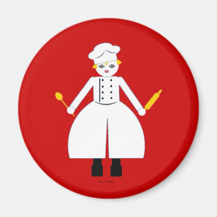 Cuisine Martzkin Red Chefette's Magnet