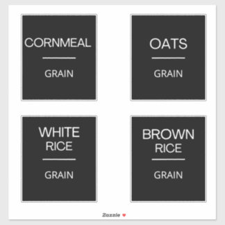 Cuisine minimaliste moderne Étiquettes de rangemen