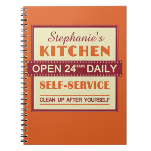 Cuisine - nom personnalisé - carnet