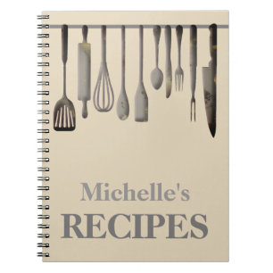 Cuisine personnalisée ustensiles recettes carnet