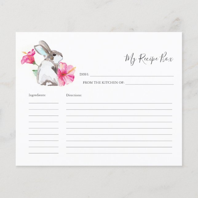 Cuisine Recette Cartes Jote Lapin Lapin lapin (Devant)