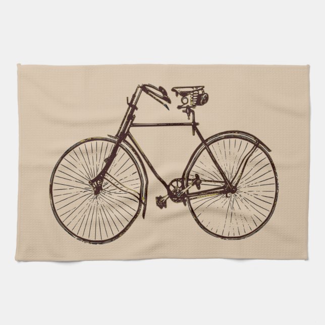 Cuisine serviette vélo vélo avoine crème (Horizontal)