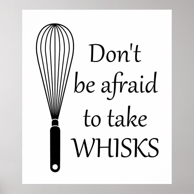Cuisine Take Whisks Drôle Poster (Devant)