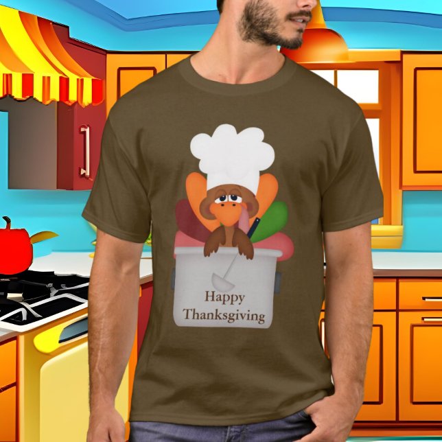 Cuisine Thanksgiving Turquie T-shirt de vacances (Créateur téléchargé)