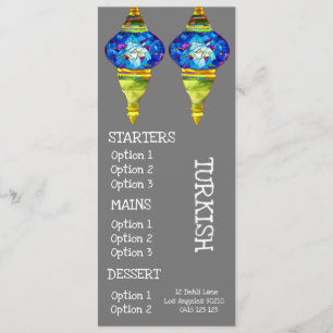 Cuisine turque menu du dîner