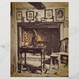 Cuisine vintage déco de maison papier à rebut ince