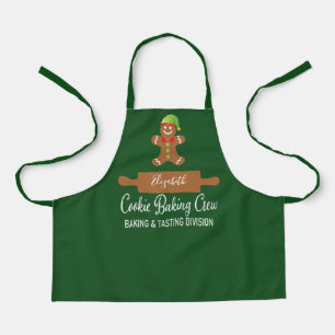 Cuisinière à biscuits Écran de Noël vert tablier